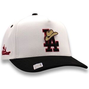 White and Black LA SnapBack